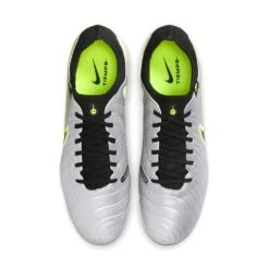 Nike Tiempo Legend 10 Pro FG Soccer Cleat - Metallic Silver/Black/Volt - Regular (D) -Gazelle Sports AURORA DV4333 001 PHCTH001 2000