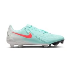 Nike All Gender Phantom GX II Academy FG/MG Soccer Shoe - Mint/Atomic Red/Off Noir - Regular (D)