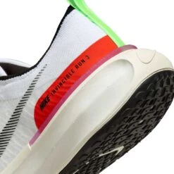 Men's Nike Invincible Run Flyknit 3 SE Running Shoe- White/Black-Lime Blast-Blue Lightning- Regular (D) -Gazelle Sports AURORA FJ1046 100 PHSYD002 2000