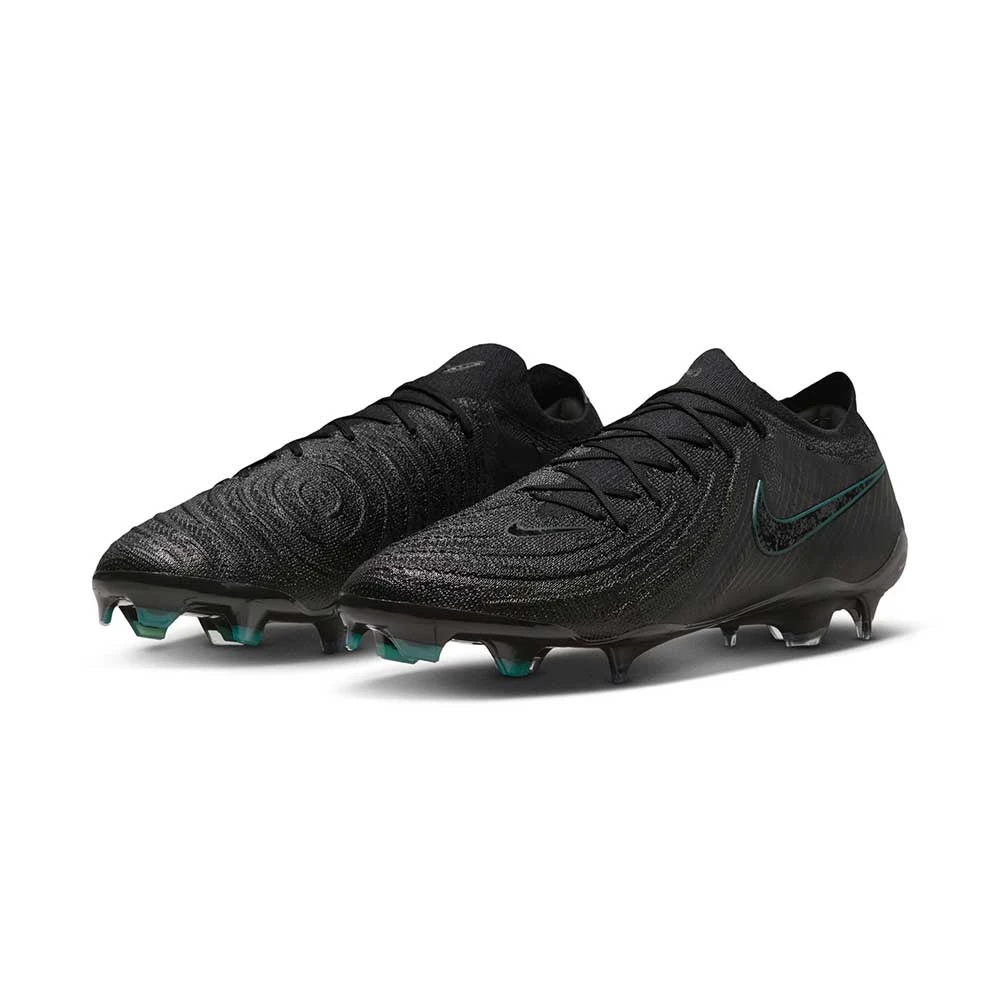 Nike Men's Phantom GX II Elite FG Soccer Cleat - Black/Black-Deep Jungle - Regular (D) 4 Nike Men's Phantom GX II Elite FG Soccer Cleat - Black/Black-Deep Jungle - Regular (D) - Image 2
