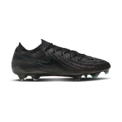 Nike Men's Phantom GX II Elite FG Soccer Cleat - Black/Black-Deep Jungle - Regular (D)