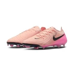Nike All Gender Phantom GX II Elite FG Soccer Cleats - Crimson/Black/Pink Blast - Regular (D) -Gazelle Sports AURORA FJ2559 800 PHCFH001 2000