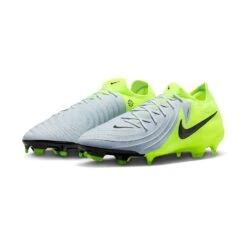 Nike Phantom GX II Pro FG Soccer Cleat - Metallic Silver/Black/Volt - Regular (D) -Gazelle Sports AURORA FJ2563 003 PHCFH001 2000