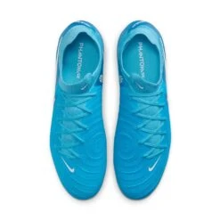 Nike All Gender Phantom GX II Pro FG Soccer Shoe - Blue Fury/White - Regular (D) -Gazelle Sports AURORA FJ2563 400 PHCTH001 2000