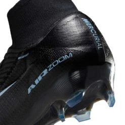 Nike Zoom Superfly 10 Elite FG Firm Ground Cleat - Black/Ice Blue - Regular (D) -Gazelle Sports AURORA FQ1454 001 PHSYD002 2000