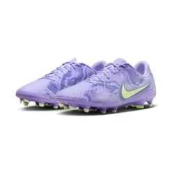 Nike All Gender Legend 10 Academy FG/MG Soccer Shoe - Purple Agate/Barely Volt - Regular (D) -Gazelle Sports AURORA HF1590 500 PHCFH001 2000