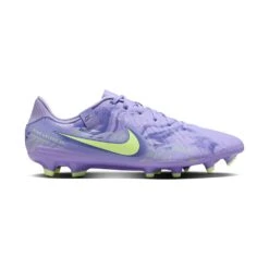 Nike All Gender Legend 10 Academy FG/MG Soccer Shoe - Purple Agate/Barely Volt - Regular (D)