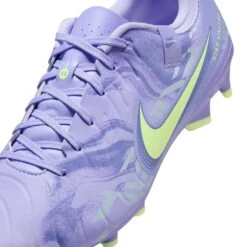 Nike All Gender Legend 10 Academy FG/MG Soccer Shoe - Purple Agate/Barely Volt - Regular (D) -Gazelle Sports AURORA HF1590 500 PHSYD001 2000