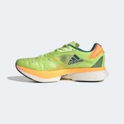 ADIDAS Unisex ADIZERO Adios Pro 2 - Pulse Lime/Real Teal/Flash Orange-Regular (D) -Gazelle Sports Adizero Adios Pro 2.0 Shoes Green GX3124 06 standard