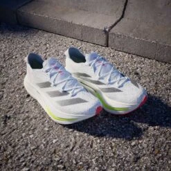 ADIDAS Men's Adizero Prime X 2 Strung Running Shoe - Cloud White/Core Black/Lucid Red - Regular (D) -Gazelle Sports Adizero Prime X 2.0 STRUNG Shoes White IH5685 HM5