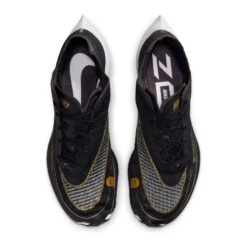 Nike Men's ZoomX Vaporfly Next % 2 Racing Shoe - Black/White/Metallic Gold Coin - Regular (D) -Gazelle Sports CU4111 001 PHCTH001 1500