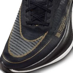 Nike Men's ZoomX Vaporfly Next % 2 Racing Shoe - Black/White/Metallic Gold Coin - Regular (D) -Gazelle Sports CU4111 001 PHSYD001 1500