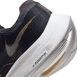 Nike Men's ZoomX Vaporfly Next % 2 Racing Shoe - Black/White/Metallic Gold Coin - Regular (D) -Gazelle Sports CU4111 001 PHSYD002 1500