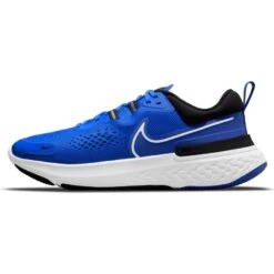 Men's Nike React Miler 2 Running Shoe - Hyper Royal/White/Black - Regular (D) -Gazelle Sports CW7121 401 PHSLH000 JPG HEI 875 WID 875