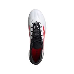 ADIDAS Men's Copa Pure III Elite FG Soccer Cleat - Ftrw White/Lucid Red/Core Black - Regular (D) -Gazelle Sports Copa Pure 3 Elite Firm Ground Cleats White ID9037 HM4