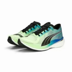 Men's Deviate Nitro Elite 2 Running Shoe- Fizzy Lime/Royal Sapphire/PUMA Black- Regular (D) -Gazelle Sports Deviate NITRO Elite 2 Fireglow Men s Running Shoes 1