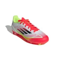 ADIDAS JR F50 League FG Soccer Cleat - Cloud White/Core Black/Solar Yellow - Regular (D) 13 ADIDAS JR F50 League FG Soccer Cleat - Cloud White/Core Black/Solar Yellow - Regular (D) -Gazelle Sports F50 League Firm Multi Ground Soccer Cleats Kids White IE3747 04 standard