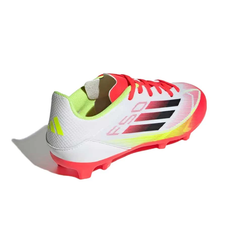 ADIDAS JR F50 League FG Soccer Cleat - Cloud White/Core Black/Solar Yellow - Regular (D) 7 ADIDAS JR F50 League FG Soccer Cleat - Cloud White/Core Black/Solar Yellow - Regular (D) - Image 5