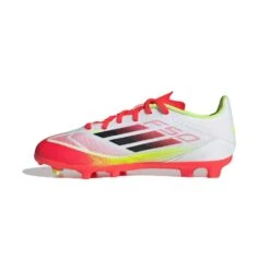 ADIDAS JR F50 League FG Soccer Cleat - Cloud White/Core Black/Solar Yellow - Regular (D) 15 ADIDAS JR F50 League FG Soccer Cleat - Cloud White/Core Black/Solar Yellow - Regular (D) -Gazelle Sports F50 League Firm Multi Ground Soccer Cleats Kids White IE3747 06 standard