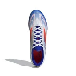 ADIDAS F50 League TF Soccer Shoe - Cloud White / Solar Red / Lucid Blue - Regular (D) 13 ADIDAS F50 League TF Soccer Shoe - Cloud White / Solar Red / Lucid Blue - Regular (D) -Gazelle Sports F50 League Turf Soccer Shoes White IF1343 02 standard