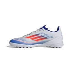 ADIDAS F50 League TF Soccer Shoe - Cloud White / Solar Red / Lucid Blue - Regular (D) 11 ADIDAS F50 League TF Soccer Shoe - Cloud White / Solar Red / Lucid Blue - Regular (D) -Gazelle Sports F50 League Turf Soccer Shoes White IF1343 06 standard