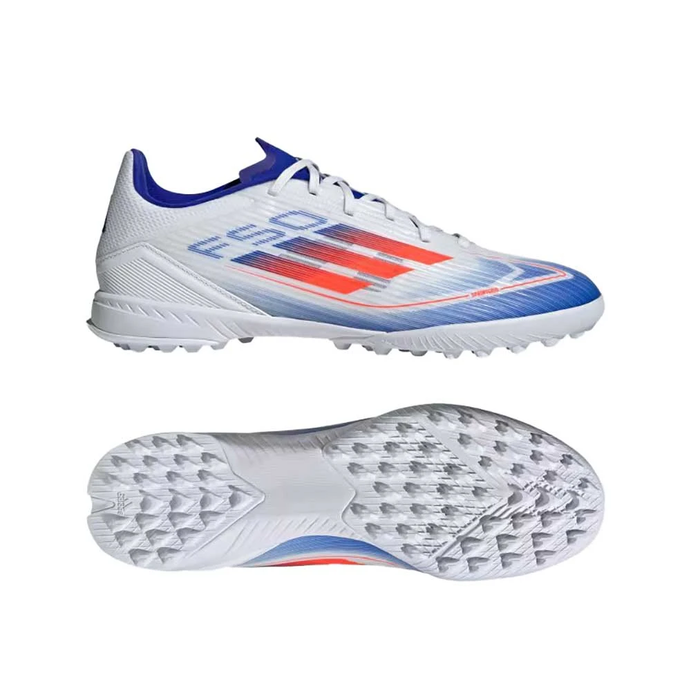 ADIDAS F50 League TF Soccer Shoe - Cloud White / Solar Red / Lucid Blue - Regular (D) 9 ADIDAS F50 League TF Soccer Shoe - Cloud White / Solar Red / Lucid Blue - Regular (D) - Image 7