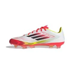 ADIDAS Men's F50 Pro FG Soccer Cleat - Cloud White/Core Black/Solar Yellow - Regular (D) 15 ADIDAS Men's F50 Pro FG Soccer Cleat - Cloud White/Core Black/Solar Yellow - Regular (D) -Gazelle Sports F50 Pro Firm Ground Cleats White IE1284 06 standard