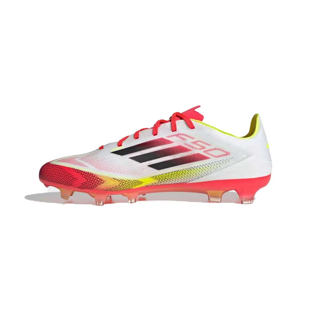 ADIDAS Men's F50 Pro FG Soccer Cleat - Cloud White/Core Black/Solar Yellow - Regular (D) 8 ADIDAS Men's F50 Pro FG Soccer Cleat - Cloud White/Core Black/Solar Yellow - Regular (D) - Image 6