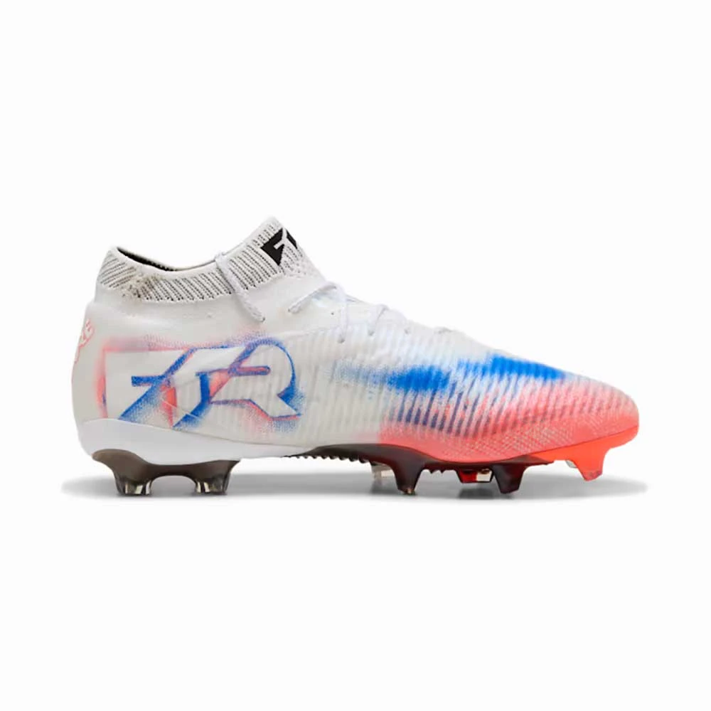 Men's Future 8 Match FG/AG Soccer Cleat - Puma White/Puma Black/Glowing Red - Regular (D) 3 Men's Future 8 Match FG/AG Soccer Cleat - Puma White/Puma Black/Glowing Red - Regular (D)