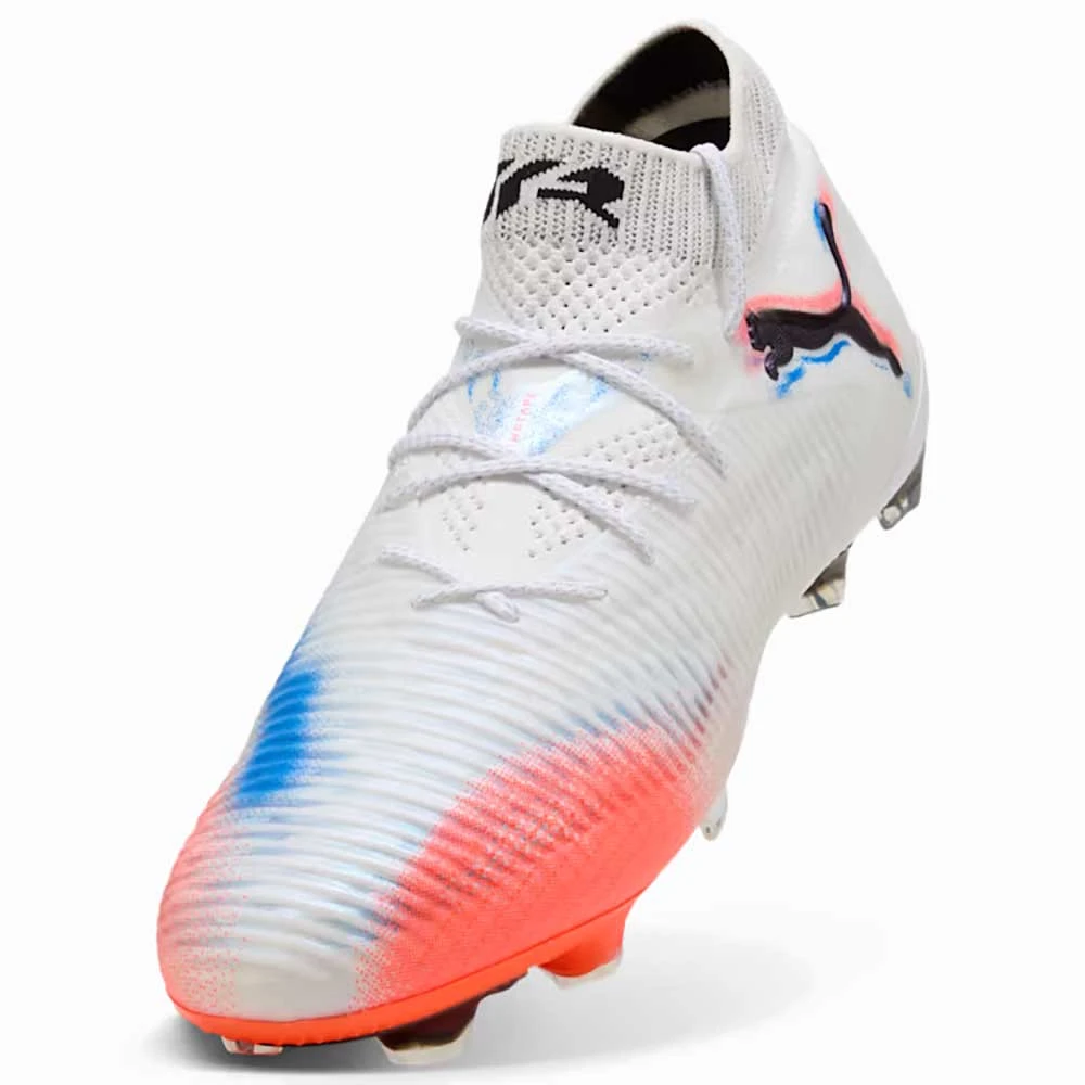 Men's Future 8 Match FG/AG Soccer Cleat - Puma White/Puma Black/Glowing Red - Regular (D) 6 Men's Future 8 Match FG/AG Soccer Cleat - Puma White/Puma Black/Glowing Red - Regular (D) - Image 4