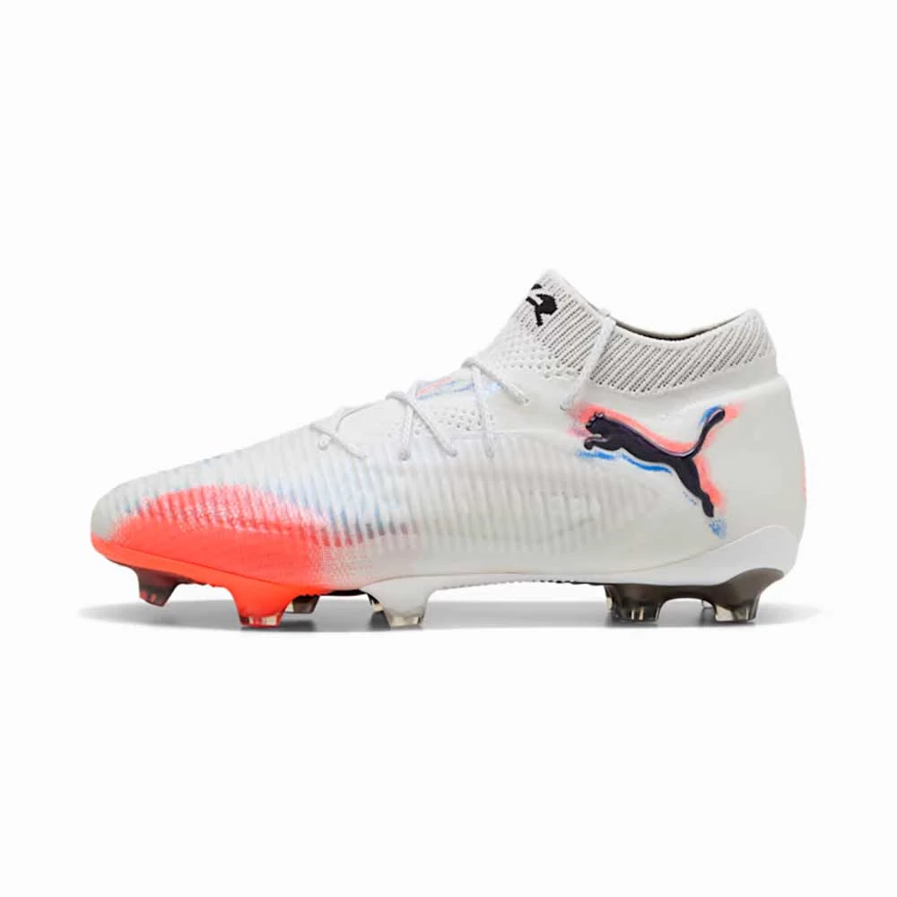 Men's Future 8 Match FG/AG Soccer Cleat - Puma White/Puma Black/Glowing Red - Regular (D) 4 Men's Future 8 Match FG/AG Soccer Cleat - Puma White/Puma Black/Glowing Red - Regular (D) - Image 2