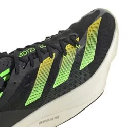 ADIDAS Unisex AdiZERO Adios Pro 3 Running Shoe - Core Black/Beam Yellow/Solar Green - Regular (D) -Gazelle Sports GX6251 03 1