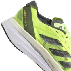 ADIDAS Men's AdiZERO Boston 11 Running Shoe- Solar Yellow/Night Met- Regular (D) -Gazelle Sports GX6650 03