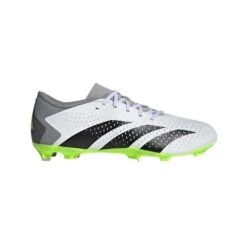 Adidas Predator Accuracy .3 Firm Ground Soccer Shoe - Cloud White / Core Black / Lucid Lemon - Regular (D)