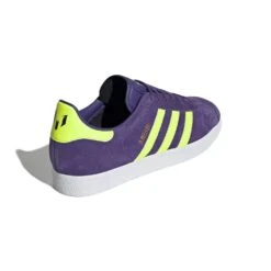 ADIDAS Gazelle Messi Indoor Soccer Shoe - University Purple/Lucid Lemon/Footwear White - Regular (D) -Gazelle Sports Gazelle Messi Soccer Shoes Purple IH8164 05 standard