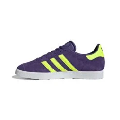 ADIDAS Gazelle Messi Indoor Soccer Shoe - University Purple/Lucid Lemon/Footwear White - Regular (D) -Gazelle Sports Gazelle Messi Soccer Shoes Purple IH8164 06 standard