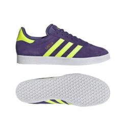 ADIDAS Gazelle Messi Indoor Soccer Shoe - University Purple/Lucid Lemon/Footwear White - Regular (D) -Gazelle Sports Gazelle Messi Soccer Shoes Purple IH8164 22 model