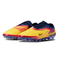Nike Phantom 360 Elite FG EH Soccer Cleat - Laser Orange/Lemon Venom/Blue Void - Regular (D) -Gazelle Sports HQ2332 800 3