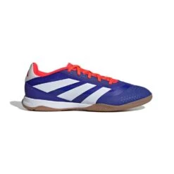 ADIDAS Predator League Indoor Soccer Shoe - Lucid Blue/Cloud White/Solar Red - Regular (D)