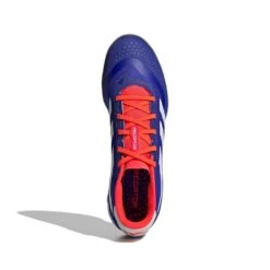 ADIDAS Predator League Indoor Soccer Shoe - Lucid Blue/Cloud White/Solar Red - Regular (D) -Gazelle Sports IF6393 02 standard
