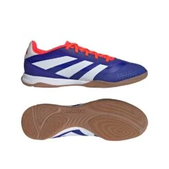 ADIDAS Predator League Indoor Soccer Shoe - Lucid Blue/Cloud White/Solar Red - Regular (D) -Gazelle Sports IF6393 22 model