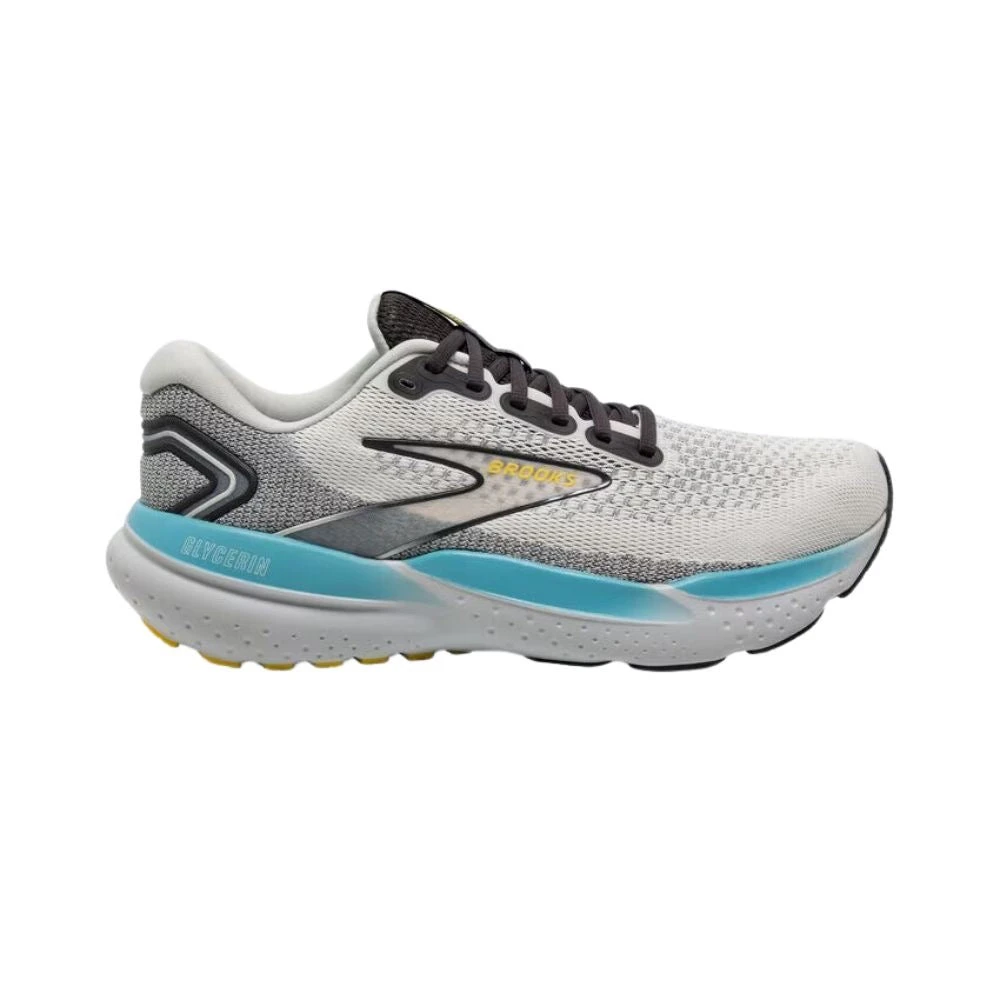 BROOKS Men's Glycerin 21 Running Shoe - Coconut/Forged Iron/Yellow - Regular (D) 3 BROOKS Men's Glycerin 21 Running Shoe - Coconut/Forged Iron/Yellow - Regular (D)
