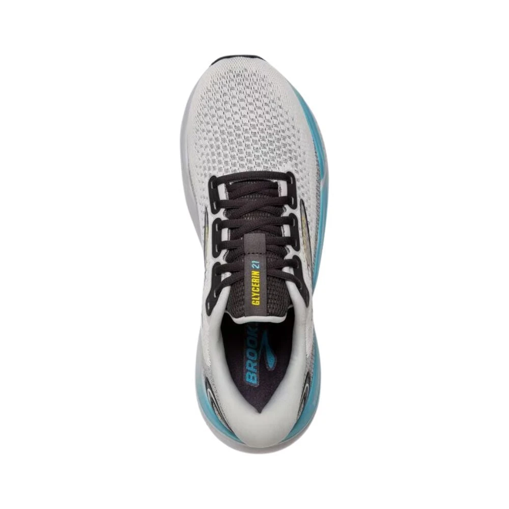 BROOKS Men's Glycerin 21 Running Shoe - Coconut/Forged Iron/Yellow - Regular (D) 6 BROOKS Men's Glycerin 21 Running Shoe - Coconut/Forged Iron/Yellow - Regular (D) - Image 4