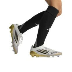 ADIDAS F50 Elite FG Soccer Cleat - Cloud White/Core Black/Gold Metallic - Regular (D) -Gazelle Sports JH7617 HM3 hover