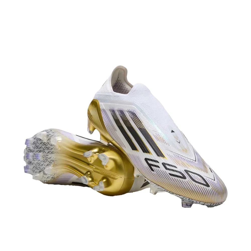 ADIDAS F50 Elite LL FG - Cloud White/Core Black/Gold Metallic 5 ADIDAS F50 Elite LL FG - Cloud White/Core Black/Gold Metallic - Image 3