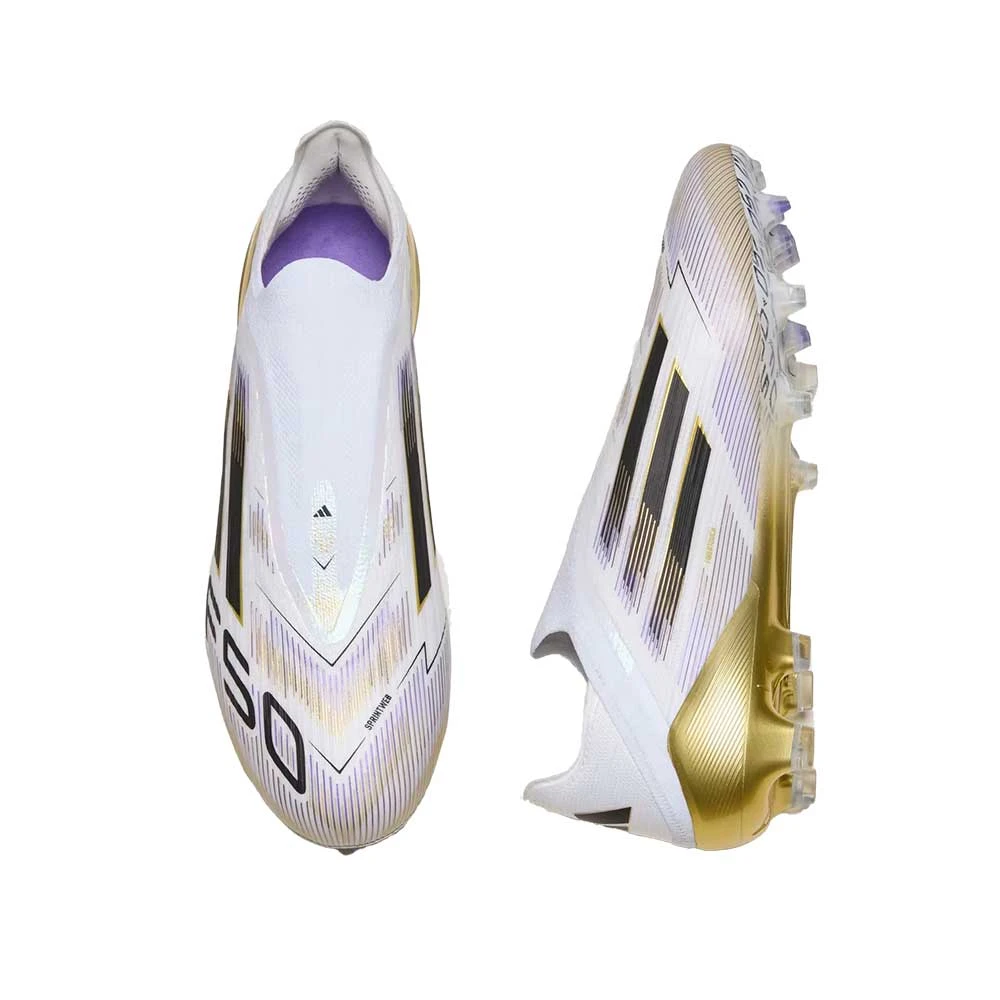 ADIDAS F50 Elite LL FG - Cloud White/Core Black/Gold Metallic 4 ADIDAS F50 Elite LL FG - Cloud White/Core Black/Gold Metallic - Image 2