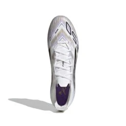 ADIDAS F50 Pro FG Soccer Cleat - Cloud White/Black/Gold Metallic - Regular (D) -Gazelle Sports JH7686 02 standard