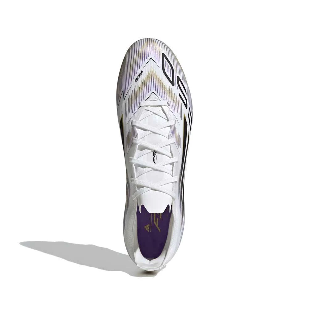 ADIDAS F50 Pro FG Soccer Cleat - Cloud White/Black/Gold Metallic - Regular (D) 9 ADIDAS F50 Pro FG Soccer Cleat - Cloud White/Black/Gold Metallic - Regular (D) - Image 7