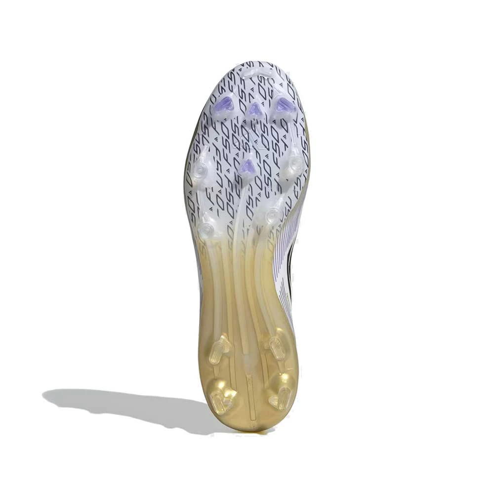 ADIDAS F50 Pro FG Soccer Cleat - Cloud White/Black/Gold Metallic - Regular (D) 10 ADIDAS F50 Pro FG Soccer Cleat - Cloud White/Black/Gold Metallic - Regular (D) - Image 8