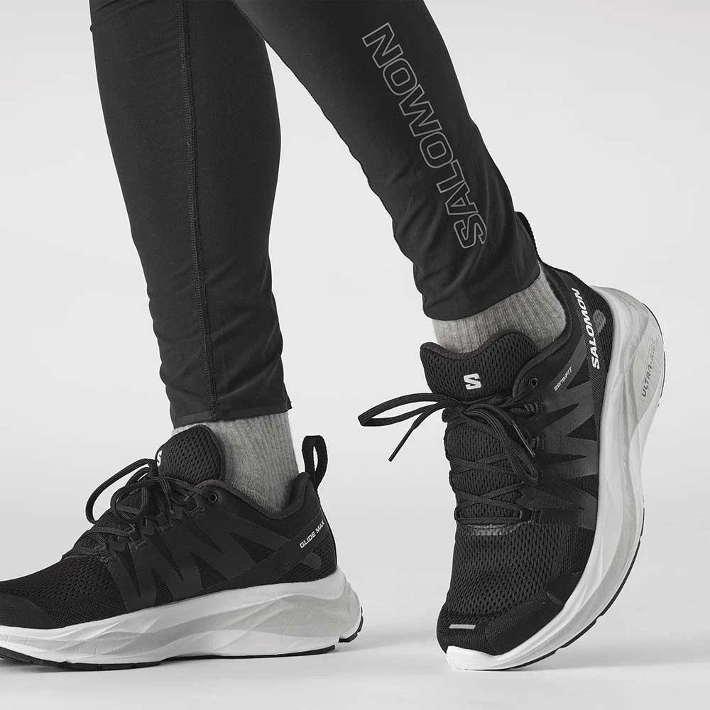 Salomon Men's Glide Max Running Shoe- Lunar Rock/Black/Tanager Turquoise- Regular (D) 6 Salomon Men's Glide Max Running Shoe- Lunar Rock/Black/Tanager Turquoise- Regular (D) - Image 4